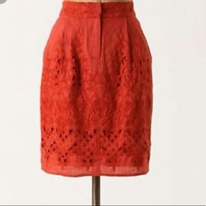 Anthropologie Lace Skirt